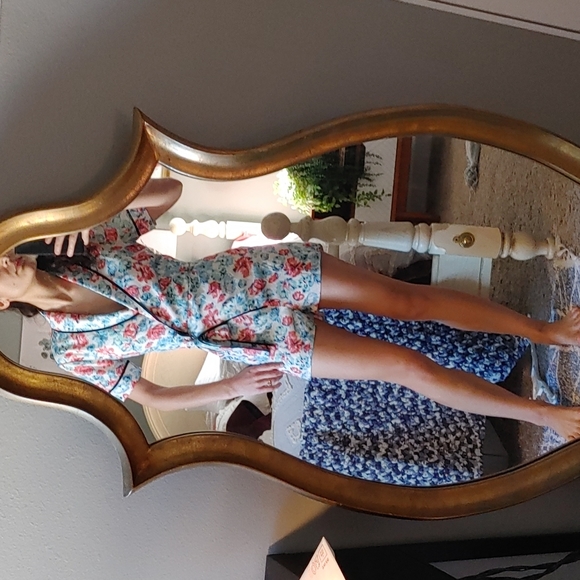 LUCCA Vintage Style Floral Wraparound Romper - Picture 2 of 7